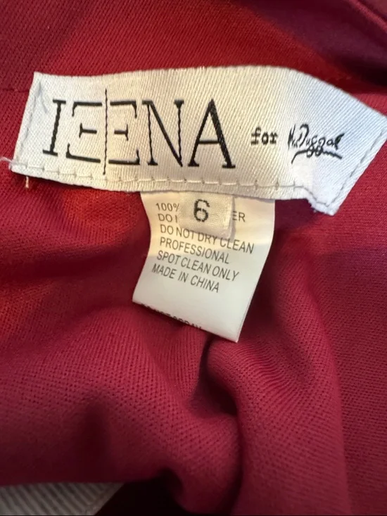 NWT Mac Duggal Sz 6 One Shoulder Hi-low Deep Red High Slit Gown 70177 - Picture 5 of 6